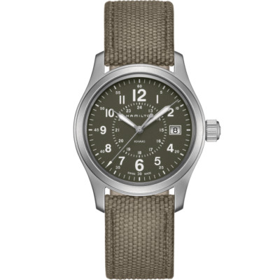 Hamilton Khaki Field Quartz Green Dial Men's Watch H68201963