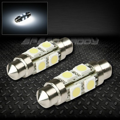 ПАРА 8 SMD 8SMD 39 ММ БЕЛЫЙ 5050 5055 СВЕТОДИОДНЫЙ ВНУТРЕННИЙ КУПОЛ 12 В ЛАМПОЧКИ НАКАЛИВАНИЯ ЛАМПА