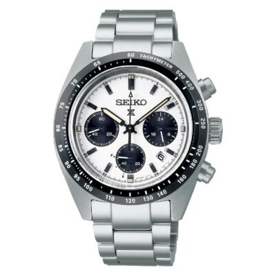 Pre-owned Seiko Prospex Sbdl085 Speed Timer Solar V192 - Metal Watch Men Chronograph