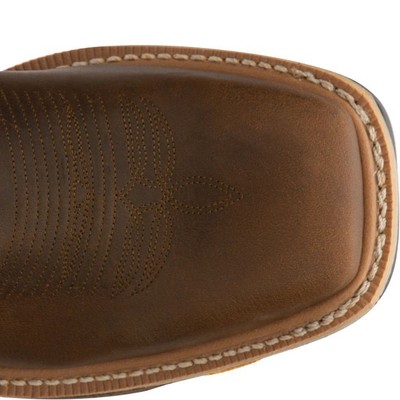 JUSTIN BOOTS JUSTIN MEN'S WK2116 ROUGHNECK 12" BROWN ELECTRICAL HAZARD SQUARE TOE WORK BOOTS