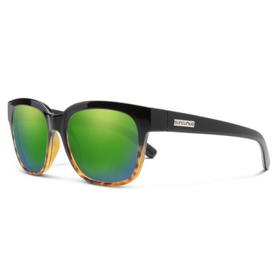 Suncloud Affect Sunglasses, Havana Gradient Frame, Polarized Green Mirror Lens