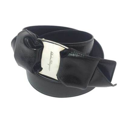 Salvatore Ferragamo Vara Ribbon Belt Black [Used] | eBay display picture 3