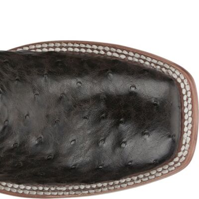 Pre-owned Tony Lama Women's Tl5406 Searcy 11" Mink (brown) Full Quill Ostrich Cowboy Boots