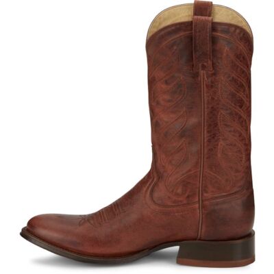 Pre-owned Tony Lama Men's Dr3036 Lenado 12" Cognac Round Toe Classic Western Boot In Cognac (brown)
