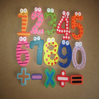 Magnetic Wooden Numbers Math Set Digital Baby Educational Toy Wholesale