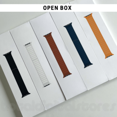 GENUINE APPLE LEATHER LINK WATCH STRAP 44MM 45MM 42MM S M M L OPEN BOX