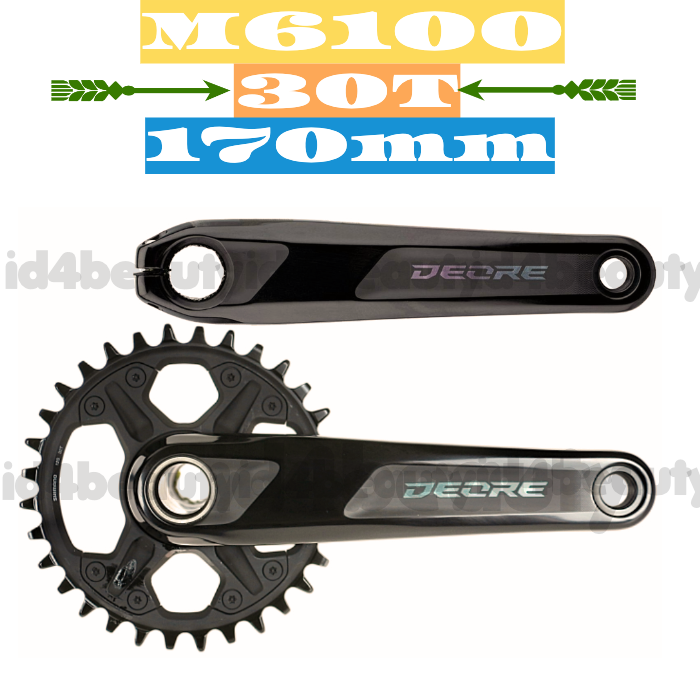 Shimano Deore FC-M6100 1x12 Spd 170mm 30T Crankset New