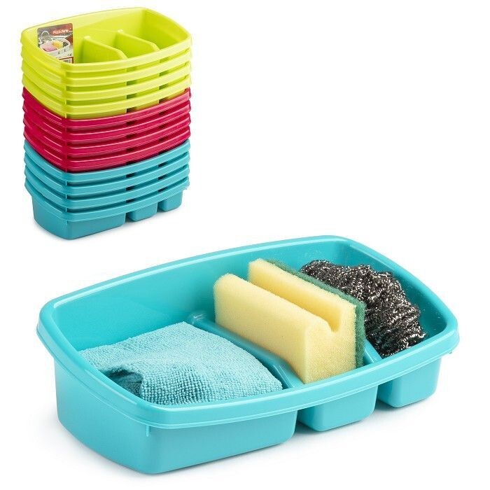 Per 12 Pezzi Contenitore Porta Spugne Simply In Plastica Colorato hmj