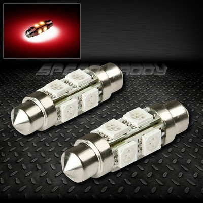 ПАРА 8 SMD 8SMD 39 ММ КРАСНЫЙ 5050 5055 СВЕТОДИОДНЫЙ ВНУТРЕННИЙ КУПОЛ/КАРТА 12 В ЛАМПОЧКА НАКАЛИВАНИЯ