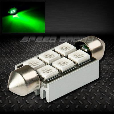 6 SMD 6SMD 39 ММ ЗЕЛЕНЫЙ 5050 5055 СВЕТОДИОДНЫЙ АВТОМОБИЛЬНЫЙ ВНУТРЕННИЙ КУПОЛ 12 В ЛАМПОЧКА НАКАЛИВАНИЯ ЛАМПА