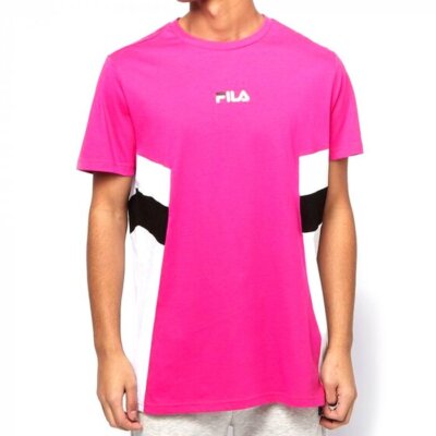 

Футболка Fila Barry SS Lifestyle мужская розовая, белая, черная спортивная повседневная футболка, Розовый, Fila Barry SS Lifestyle T-Shirt