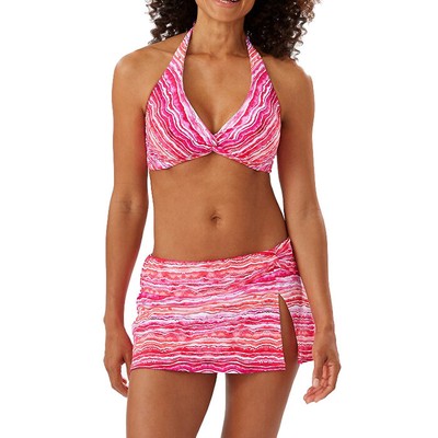 

Топ-бюстгальтер с застежкой-бретелькой на косточках Tommy Bahama Rainbow Fronds, цвет Paradise Coral,