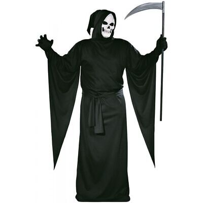Grim Reaper Robe Adult Costume Black FunWorld 9937 Halloween