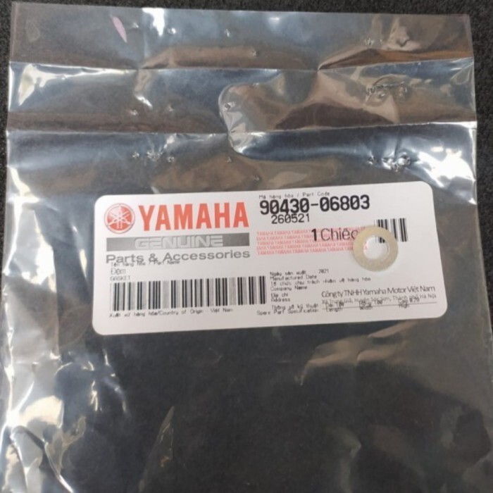 Genuine Part Yamaha XMAX 300 2021-2024 Water Pump Bolt Gasket 90430-06803