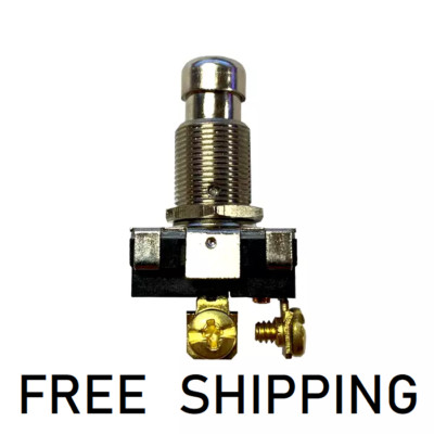 15A @ 125VAC - ON OFF - SPST Heavy Duty AC Push Button - 10A @ 250VAC - 30-1425