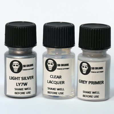 TOUCH UP PAINT FOR AUDI LIGHT SILVER METALLIC COLOR CODE LY7W REPAIR SCRATCH