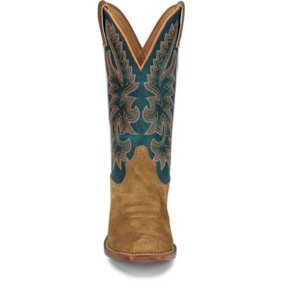 Pre-owned Justin Boots Justin Men's Fn7253 Jimmy 13" Western Boot In Wheat Suede (tan)