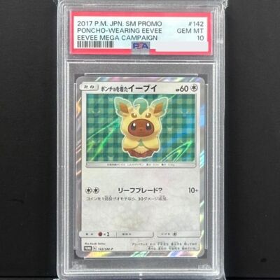 ポケモンカードゲーム Eevee wearing a poncho: PROMO psa10 PSA 10 Poncho Wearing Eevee Jolteon 138/SM-P Eevee Mega