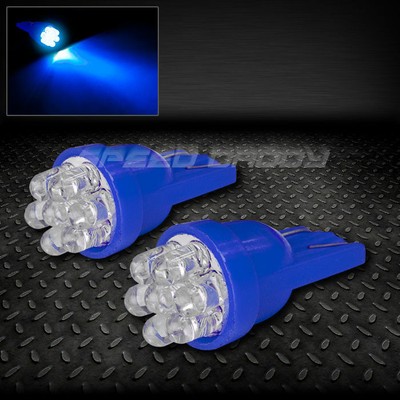 ПАРА ЛАМП НАКАЛИВАНИЯ T10 194 168 501 W5W СИНЕГО ЦВЕТА С ВНУТРЕННИМ КУПОЛОМ /ЛАМПОЧКИ СО СВЕТОДИОДАМИ 7X3 ММ