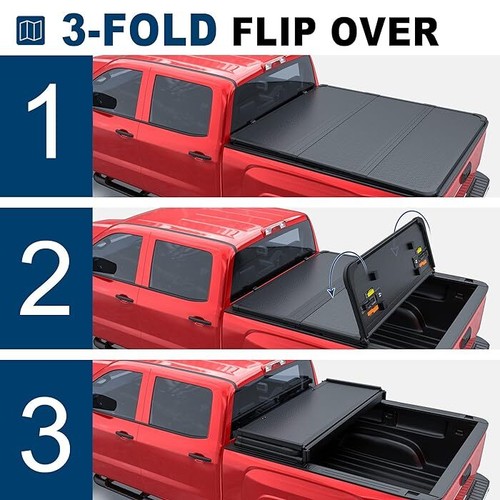 5.8FT Hard Tonneau Cover Truck Bed For 2007-2023 Chevy Silverado GMC Sierra 1500