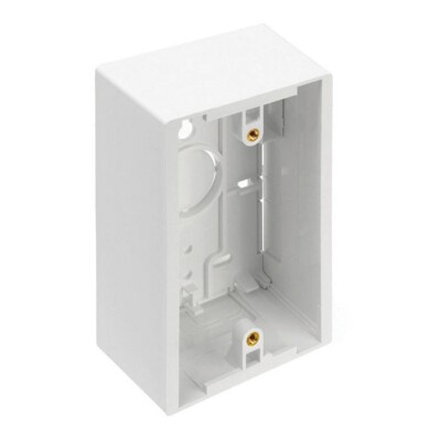 Leviton 42777-1WA Surface-Mount Back Box Single-Gang 1.89 inch Box Depth White
