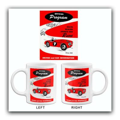 1955 Delta Region Sports Car Races - Program Cover Mug