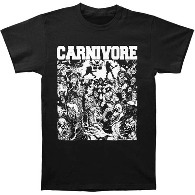 Vtg Carnivore Band Gift For Fans Heavy Cotton Black All Size Unisex Shirt LL486