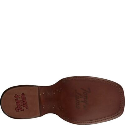Pre-owned Tony Lama Women's Sa2102 Estrella 13" Ebony Square Toe Western Boot In Ebony (black)