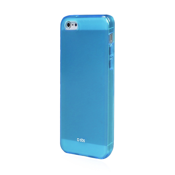 SBS FLUO CUSTODIA CASE per APPLE IPHONE 5 5G 5S BLU
