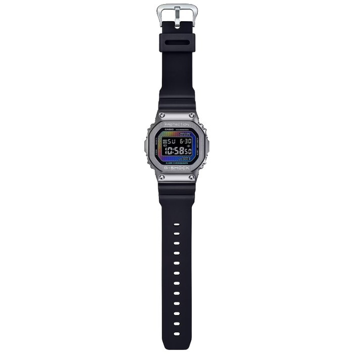 Pre-owned Casio G-shocki Gm-5600brw-1 Rainbow Brick Wall Digital Chrono Men Watch