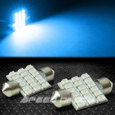 2X18 SMD 18SMD 36 ММ СИНИЙ 3528 5050 СВЕТОДИОДНЫЙ ВНУТРЕННИЙ КУПОЛ/КАРТА 12 В ЛАМПОЧКА НАКАЛИВАНИЯ