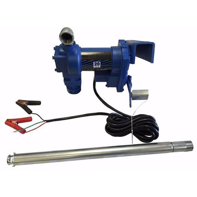 12V Explosion Proof Water Pump Assembly Iron Tube Blue Set Heavy Duty