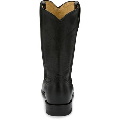 Pre-owned Justin Boots Justin Women's L3703 Cora 10" Black Round Toe Western Boot