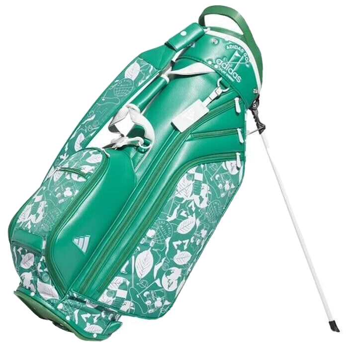 Adidas Golf Caddy Play Green Graphic Stand Bag NMH62 8.5x47i