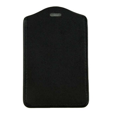 Voberry Black PU Leather Case Holder Business ID Badge Card Vertical Holders  5