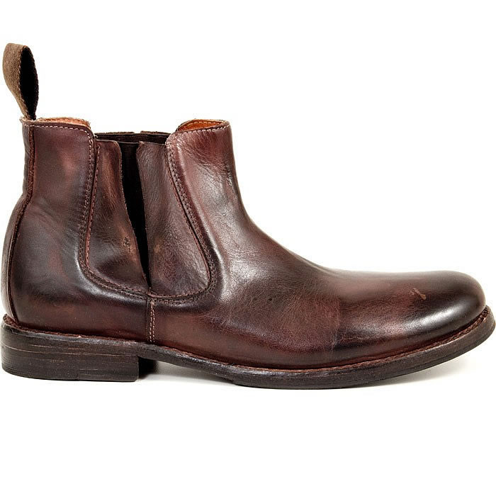 Pre-owned Bed:stu Bed Stu - Taurus Ii - Men's Leather Boots - Ankle - - Teak Rustic Washed