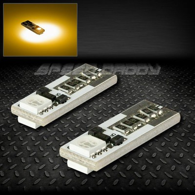 ПАРА 2SMD 2 5050 SMD LED T10 W5W CANBUS ЯНТАРНАЯ ВНУТРЕННЯЯ КУПОЛЬНАЯ КЛИНОВИДНАЯ ЛАМПОЧКА