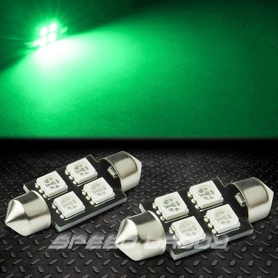 2x4 SMD 4SMD 36 ММ ЗЕЛЕНЫЙ 5050 5055 СВЕТОДИОДНЫЙ АВТОМОБИЛЬНЫЙ ВНУТРЕННИЙ КУПОЛ/КАРТА ЛАМПА НАКАЛИВАНИЯ