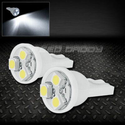 ПАРА 3SMD 3 3528 SMD СВЕТОДИОДНЫХ ЛАМП T10 W5W 194 168 БЕЛОГО ЦВЕТА С ВНУТРЕННИМ КУПОЛОМ И КЛИНОВИДНОЙ ЛАМПОЧКОЙ