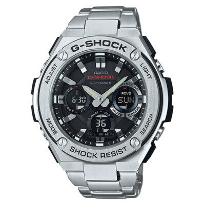 Pre-owned Casio G-shock G-steel Gst-w110d-1ajf Tough Solar Watch Gst-w110d-1a Men's