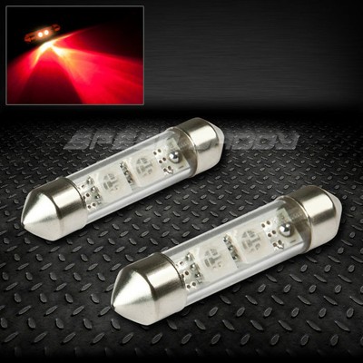 ПАРА 2 SMD 2SMD 39 ММ КРАСНЫЙ 5050 5055 СВЕТОДИОДНЫЙ ВНУТРЕННИЙ КУПОЛ/КАРТА 12 В ЛАМПОЧКА НАКАЛИВАНИЯ