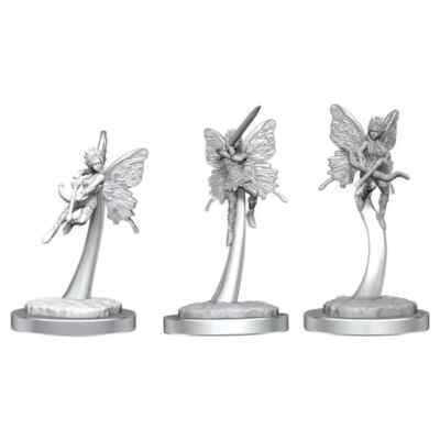 Pixies 3 pk W20 Nolzur's D&D miniature Dungeons Dragons unpainted fey fairy Z