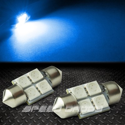 2X4 SMD 4SMD 31 ММ СИНИЙ 5050 5055 СВЕТОДИОДНЫЙ АВТОМОБИЛЬНЫЙ ВНУТРЕННИЙ КУПОЛ/КАРТА 12 В ЛАМПОЧКА НАКАЛИВАНИЯ