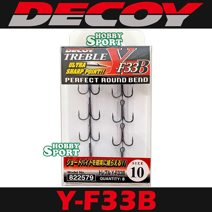 ANCORETTE DECOY  SERIE Y F33 B  SIZE  10  ROUND BEND CONF 8 PZ SPINNING TROTA