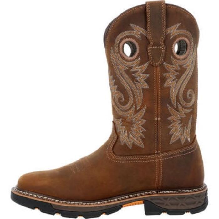 Pre-owned Georgia Boot Carbo-tec Flx Waterproof Pull-on Work Boot Gb00649 In Brown