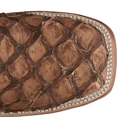 Pre-owned Tony Lama Men's 6082 Leviathan 11" Brown Square Toe Stockman Heel Western Boots In Chocolate (brown)