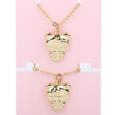 Sanrio Hello kitty & Mimi K18 Coating Necklace Kawaii