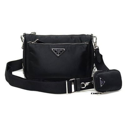 Nylon Triangle Logo Crossbody Bag 2WAY 1BH168 | eBay