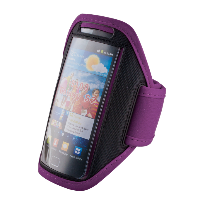 PORTACELLULARE AL BRACCIO ARMBAND SPORT CASE SAMSUNG GALAXY NOTE 3 N9000 VIOLA