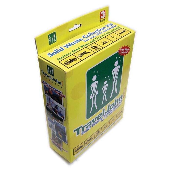 Travel John Solid Waste Collection Kit 3Pk
